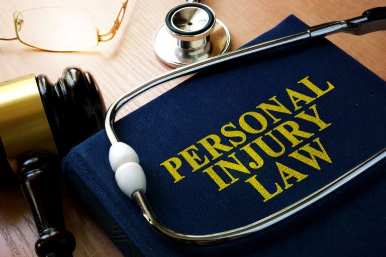 personal injury law with a stethoscope