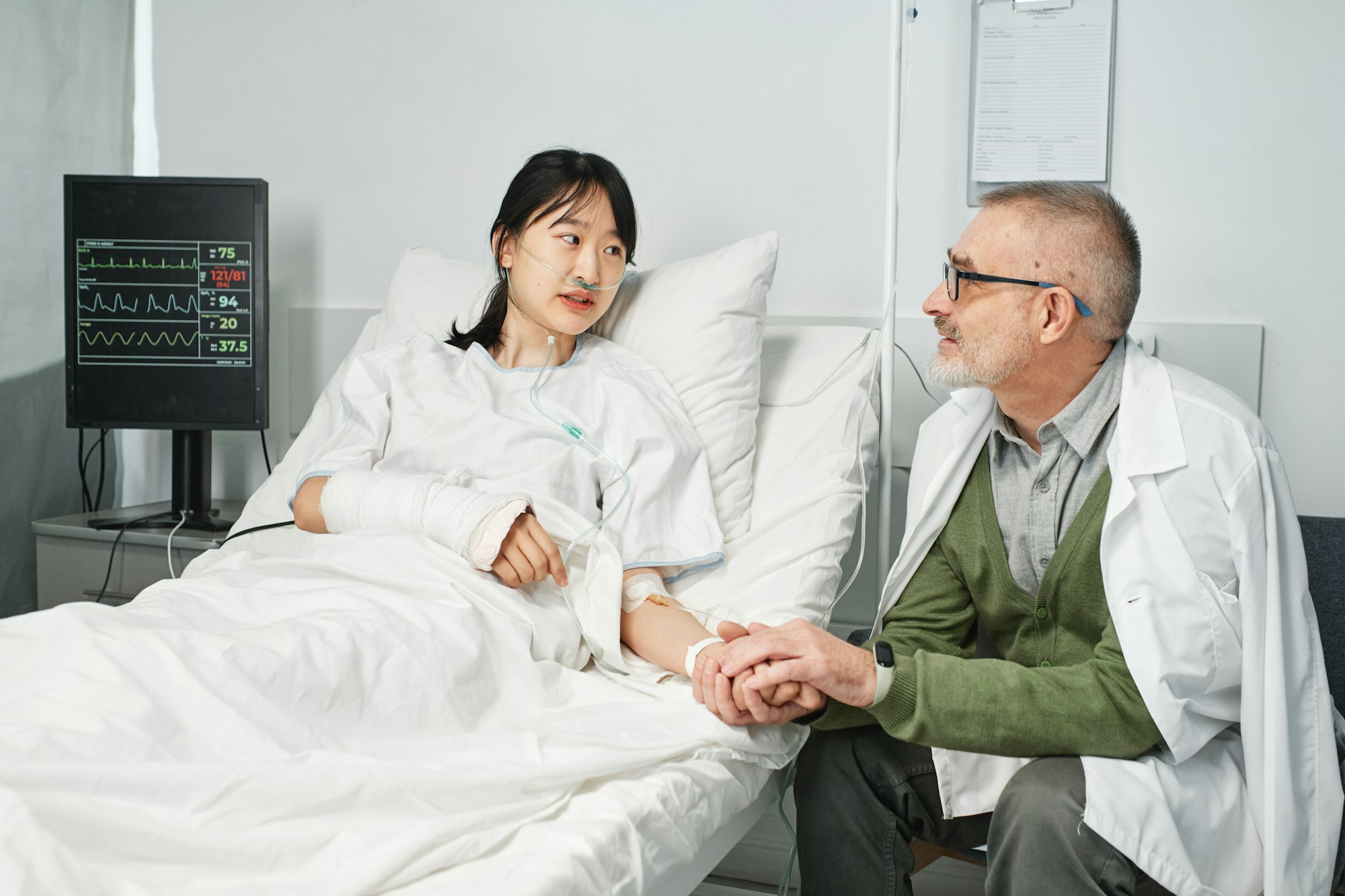 Visiting Daughter In Hospital