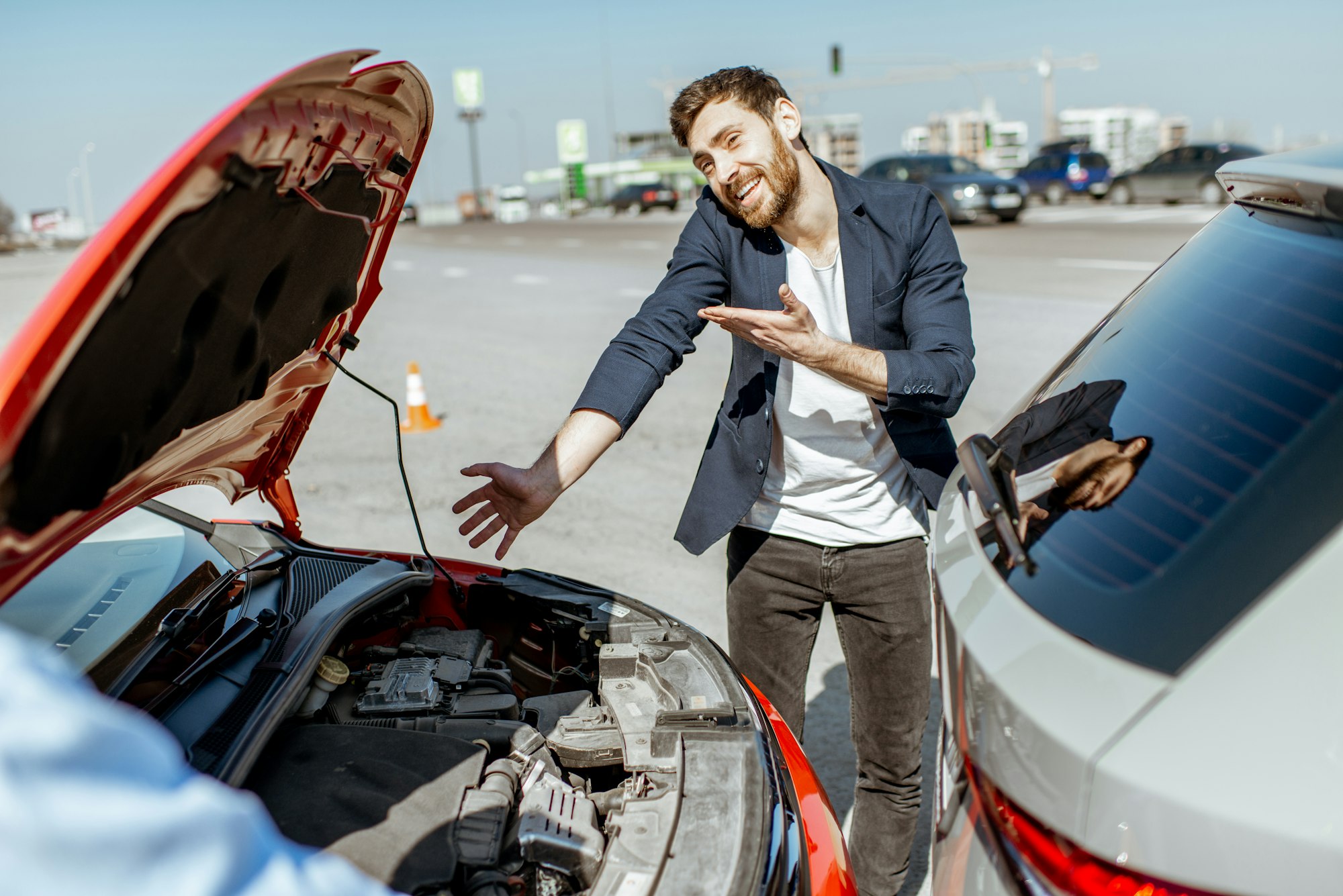 Drivers after the car accident