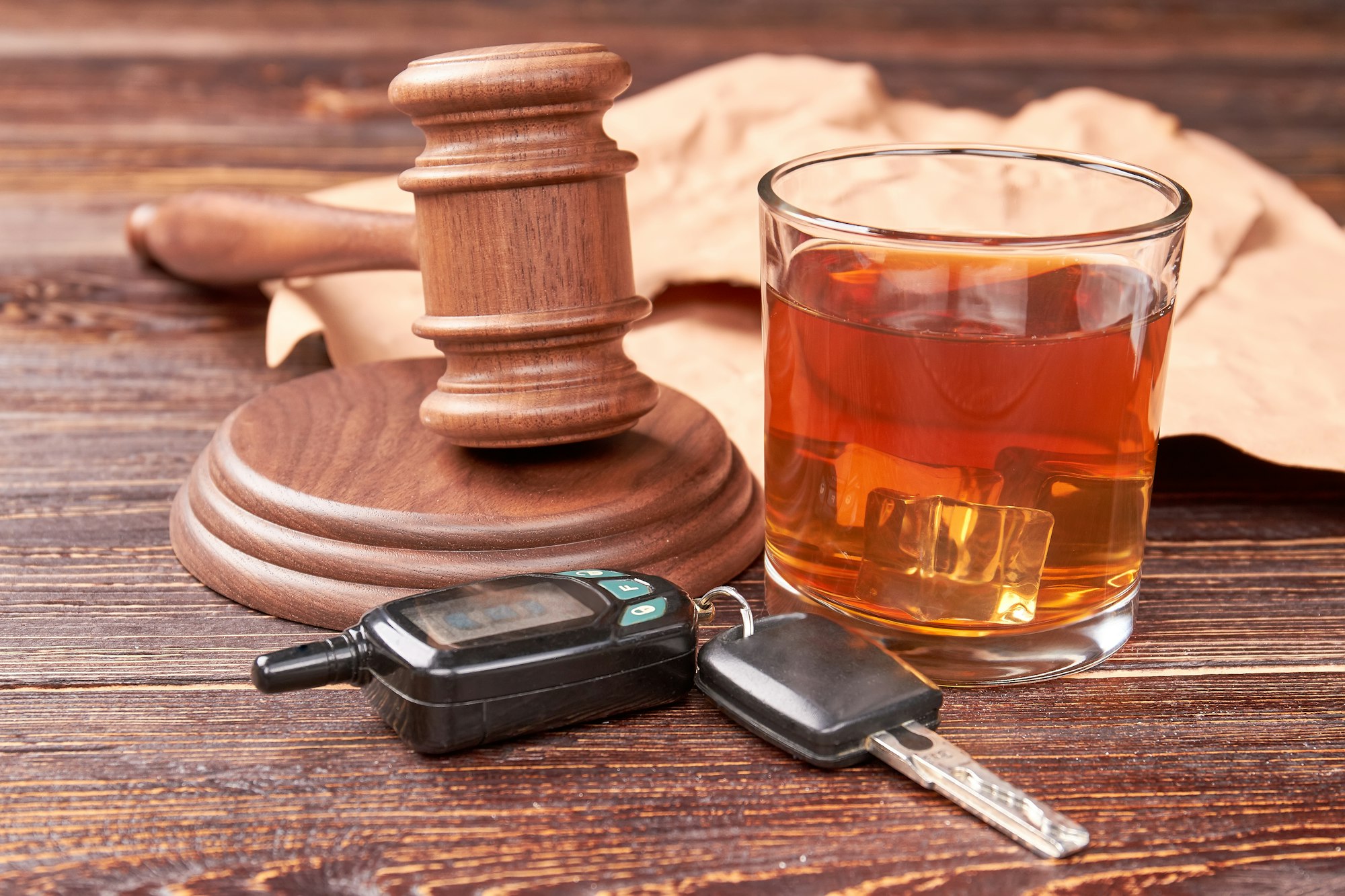 Drunk driving concept