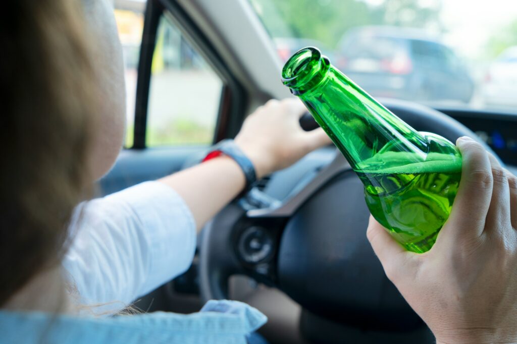 Drunk driving concept