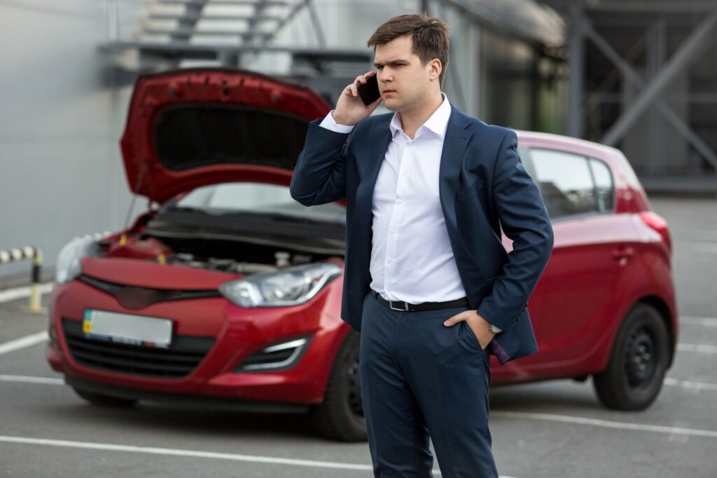 ken car and calling repair service